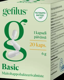 Gefilus Basic kapseli maitohappobakteerivalmiste 20kaps 7g ravintolisä