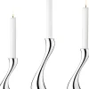 Georg Jensen Cobra kynttiläjalka 3 kpl