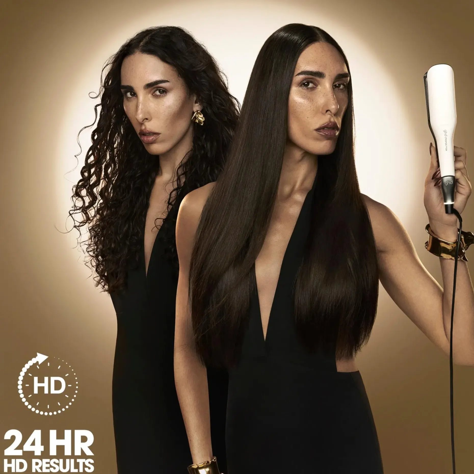 ghd Chronos Max - leveä muotoilurauta valkoinen