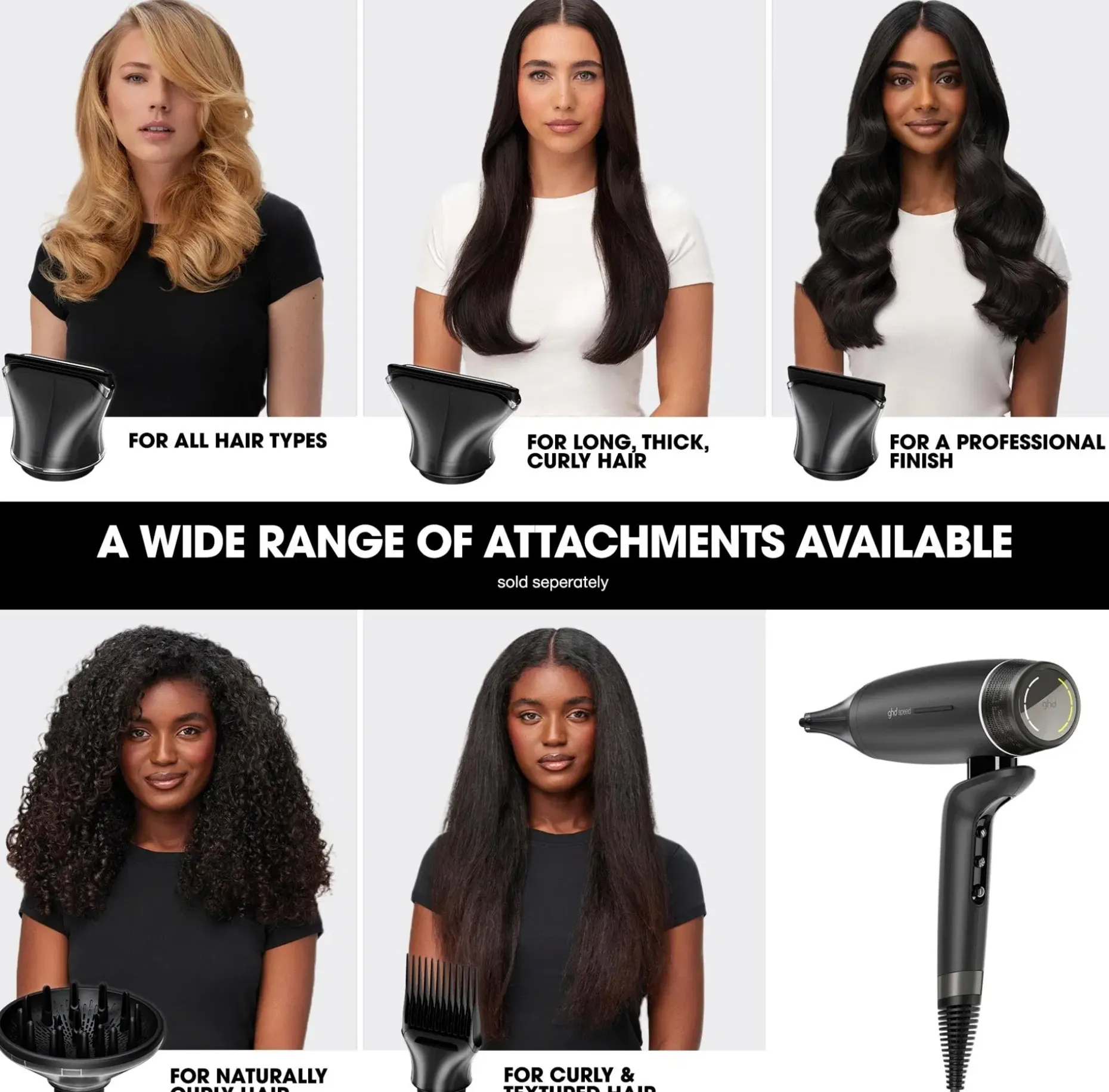 ghd Professional High Strength Hair Dryer Comb suutin
