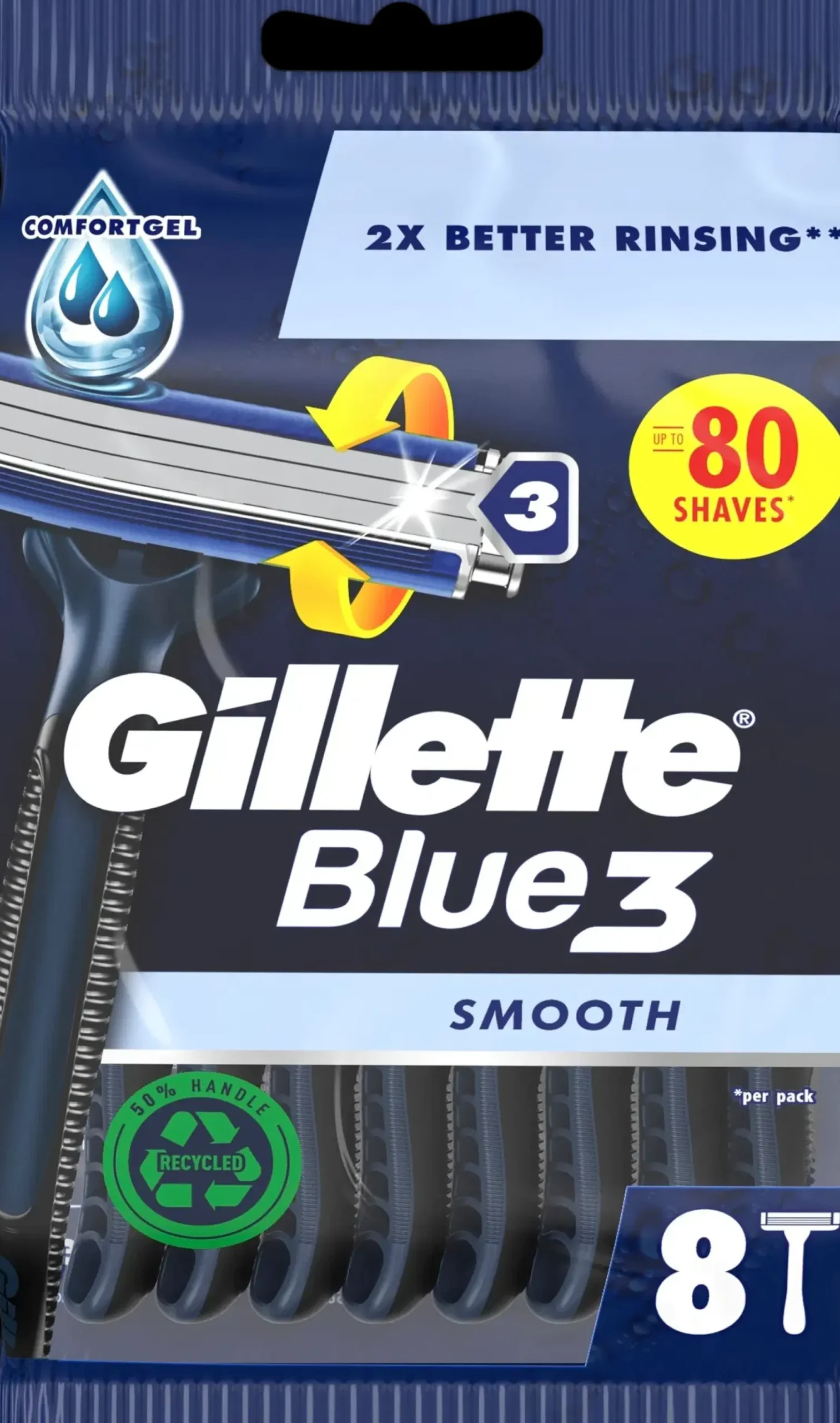 Gillette Blue3 Smooth 8kpl varsiterä