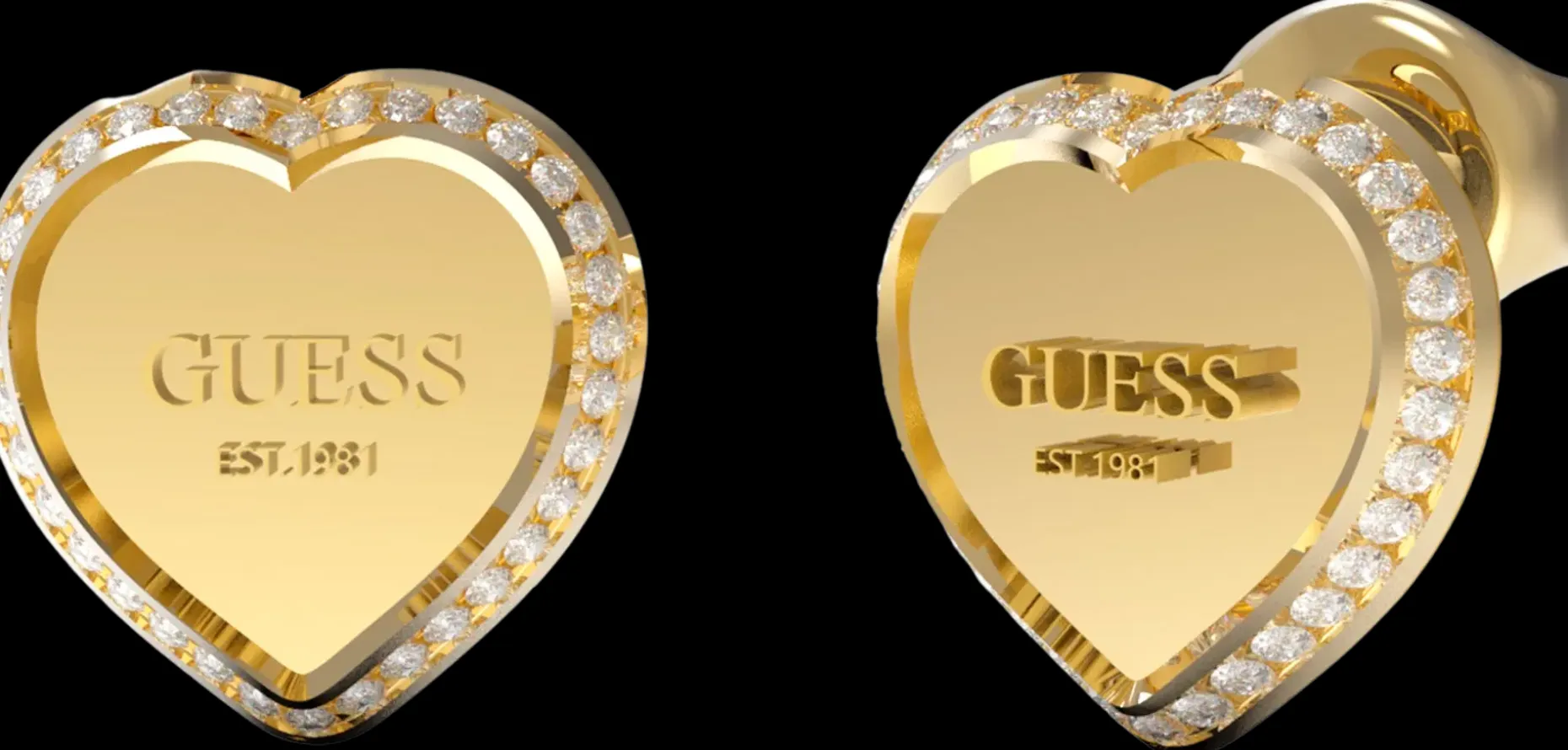 GUESS FINE HEART korvakorut