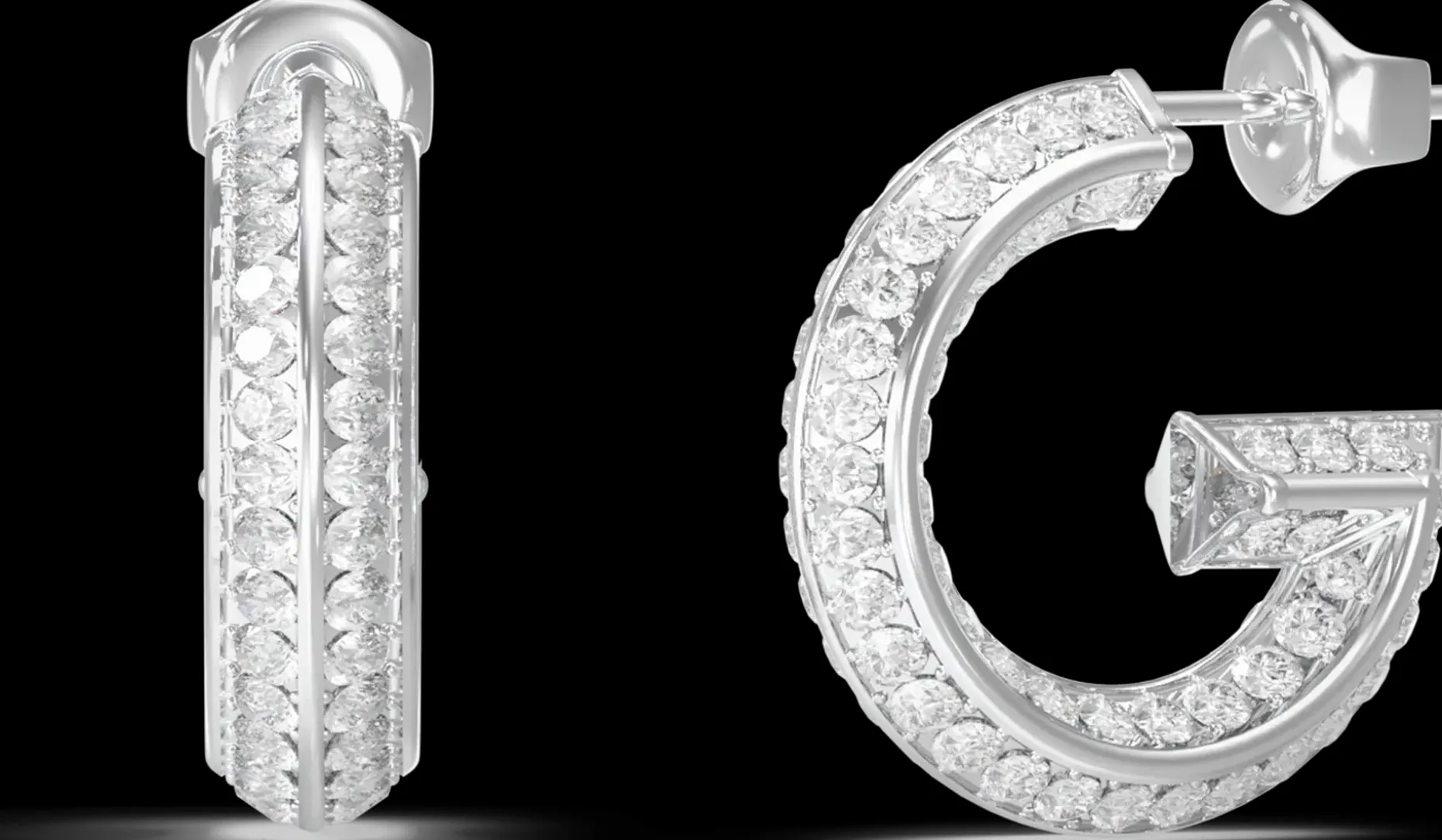 GUESS G CRYSTAL Korvakorut