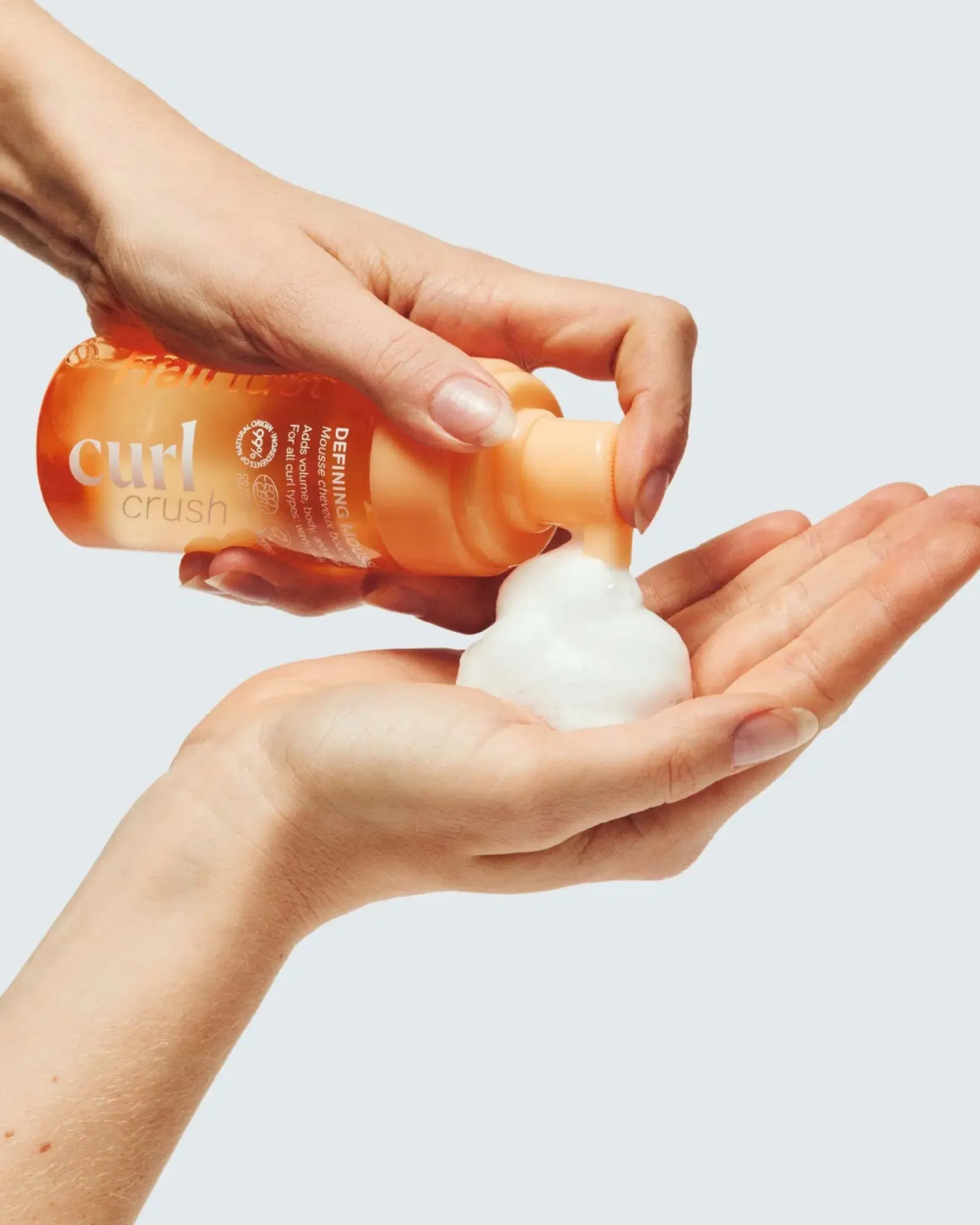 Hairlust Curl Crush Defining Mousse muotovaahto kiharille hiuksille 110 ml