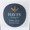 Havi´s tuoksulyhty white linen 7x7,8cm 1kpl 30h