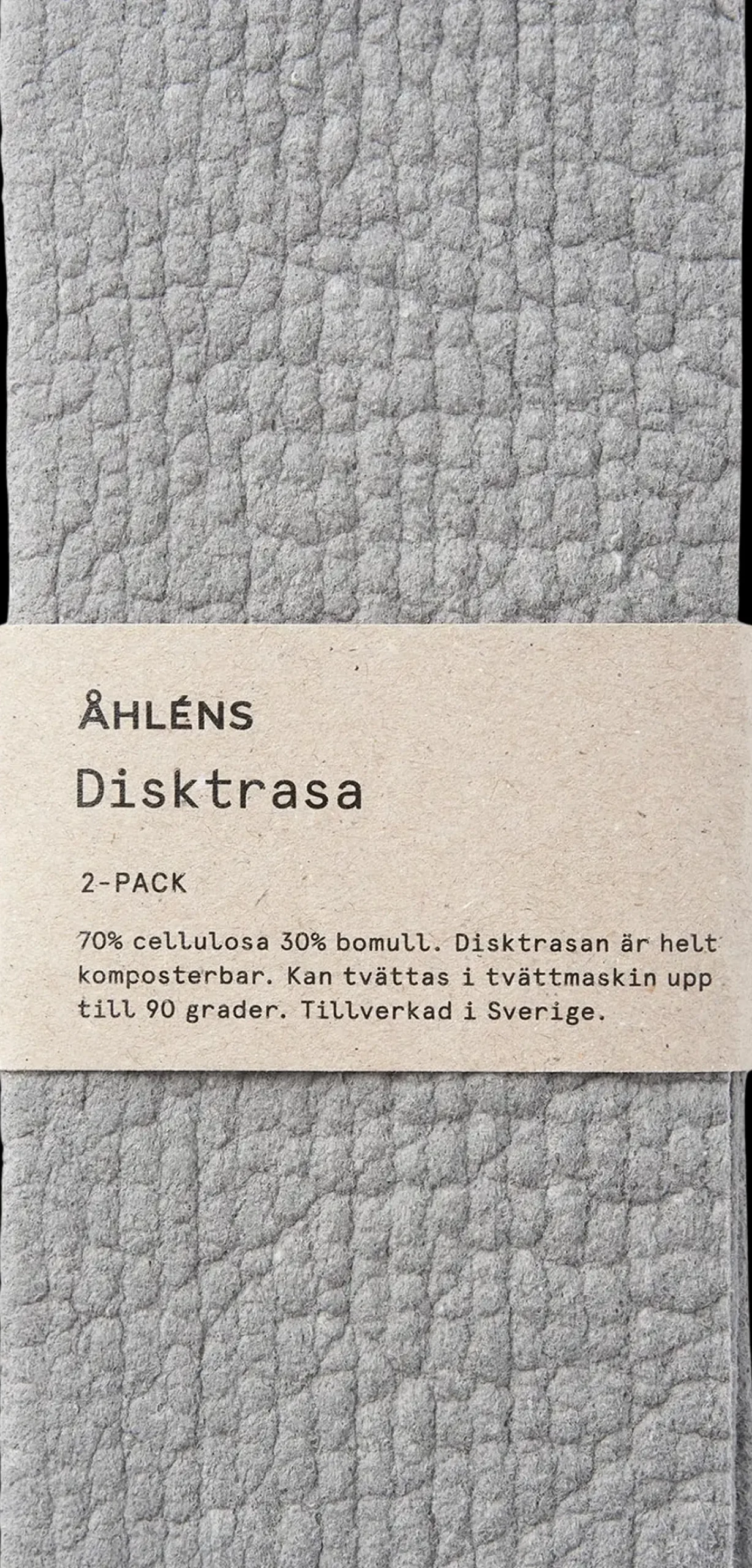 Åhlens Home Solid tiskirätti 2 kpl harmaa
