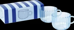 Åhléns Home Rill lasi 2 kpl sininen 40 cl