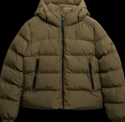 Hooded Sports Puffer takki