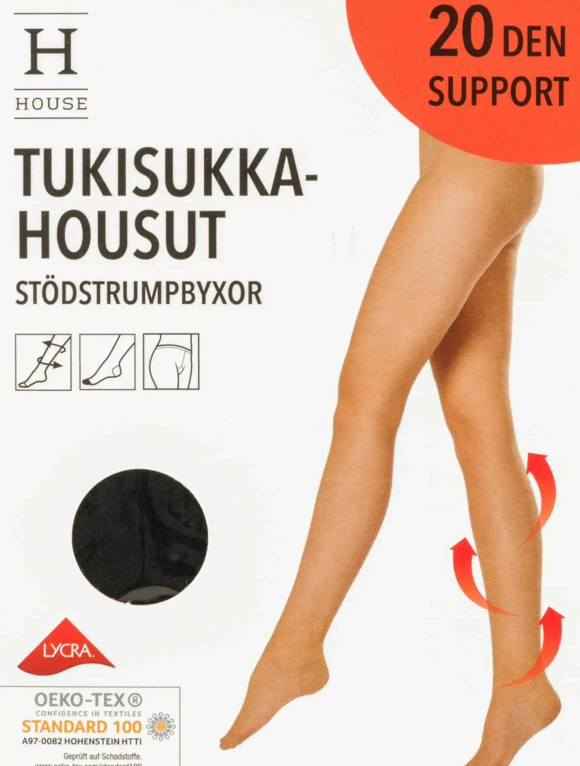 House naisten tukisukkahousut 20 den