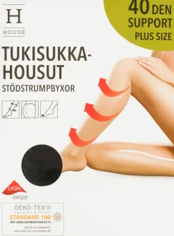 House naisten tukisukkahousut 40 den support plus