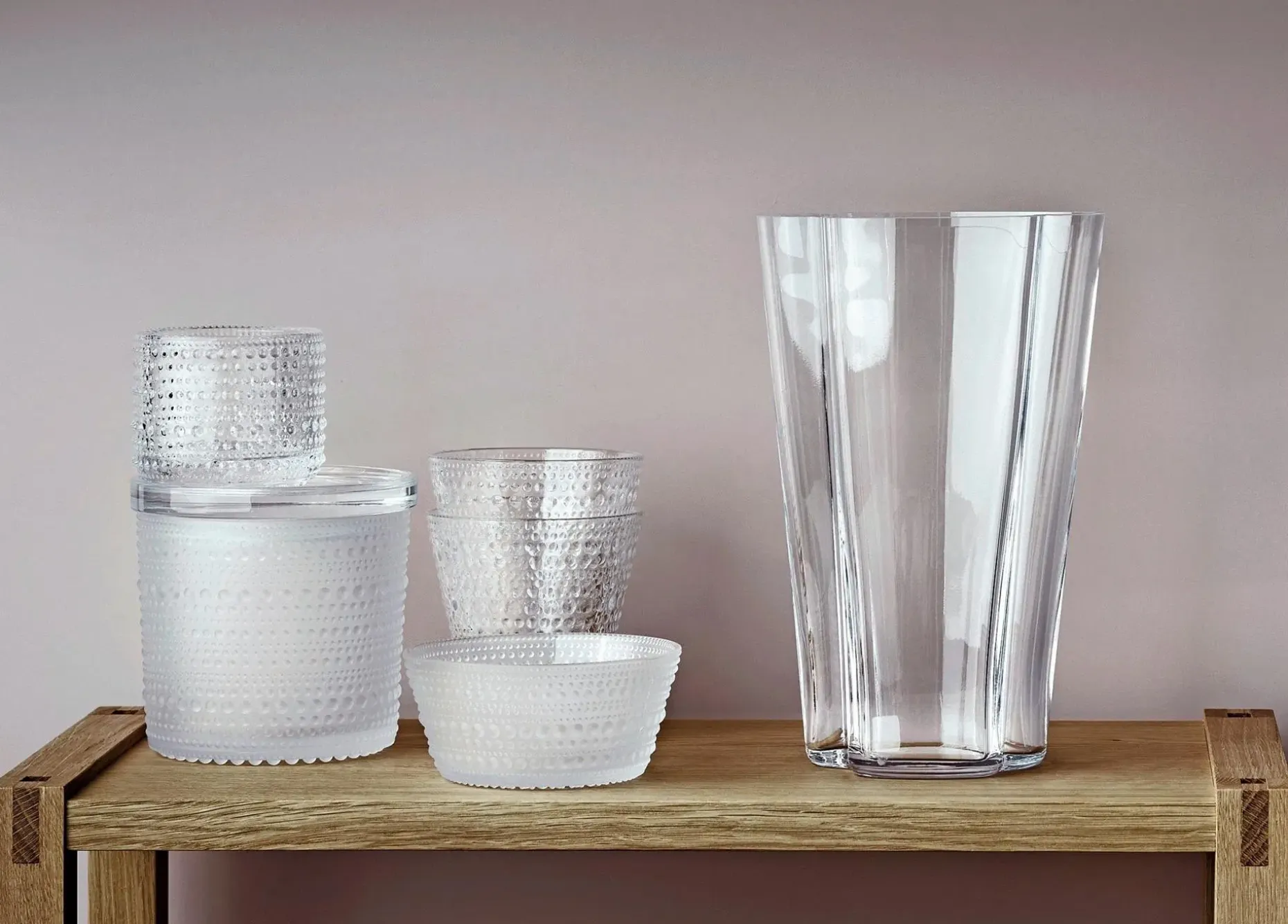 Iittala Aalto maljakko 220mm kirkas
