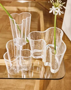 Iittala Aalto maljakko 201mm kuplalasi kirkas