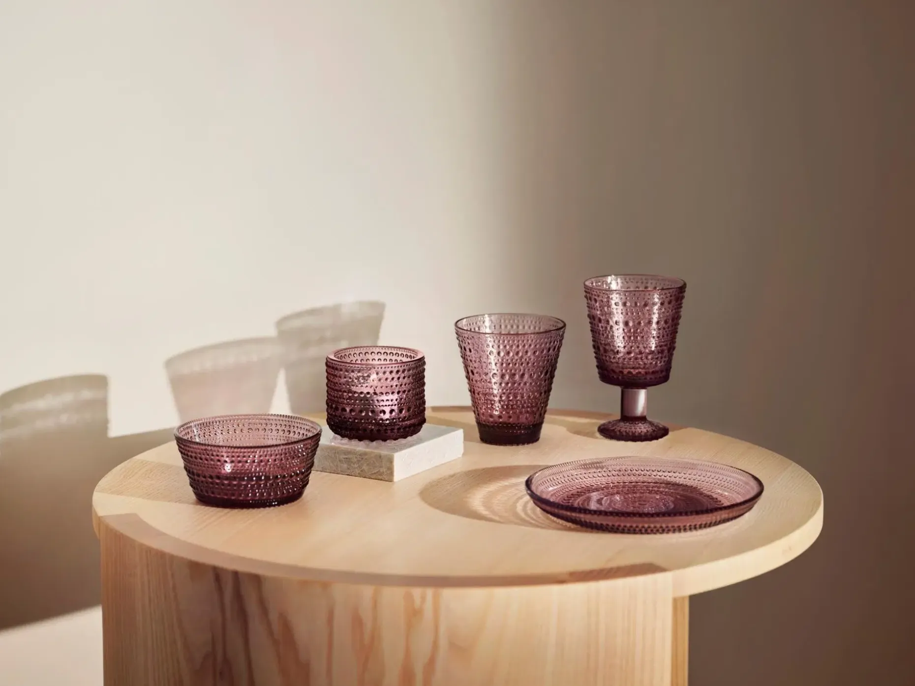 Iittala Kastehelmi juomalasi 26 cl kanerva, 2 kpl