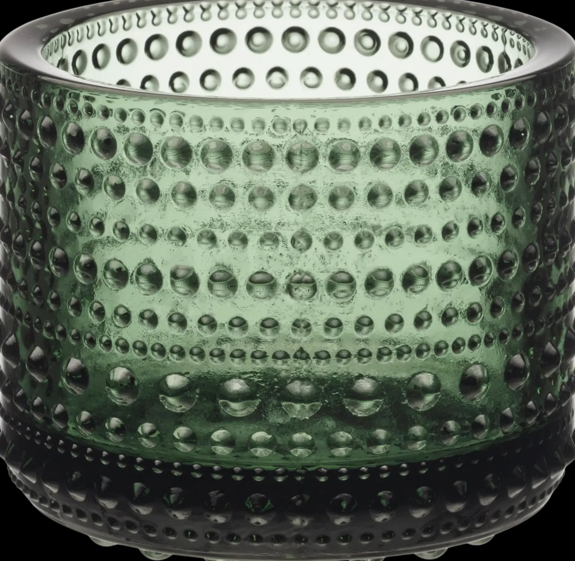 Iittala Kastehelmi kynttilälyhty 64 mm havunvihreä