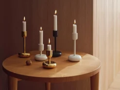 Iittala kynttiläjalka Nappula 107mm messinki