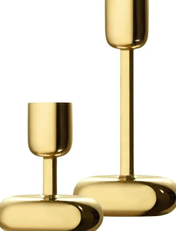 Iittala kynttilänjalka Nappula 183mm messinki
