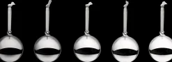 Iittala lasipallo 80 mm hopea 5 kpl