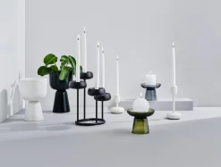 Iittala Nappula kynttilänjalka 107mm valkoinen