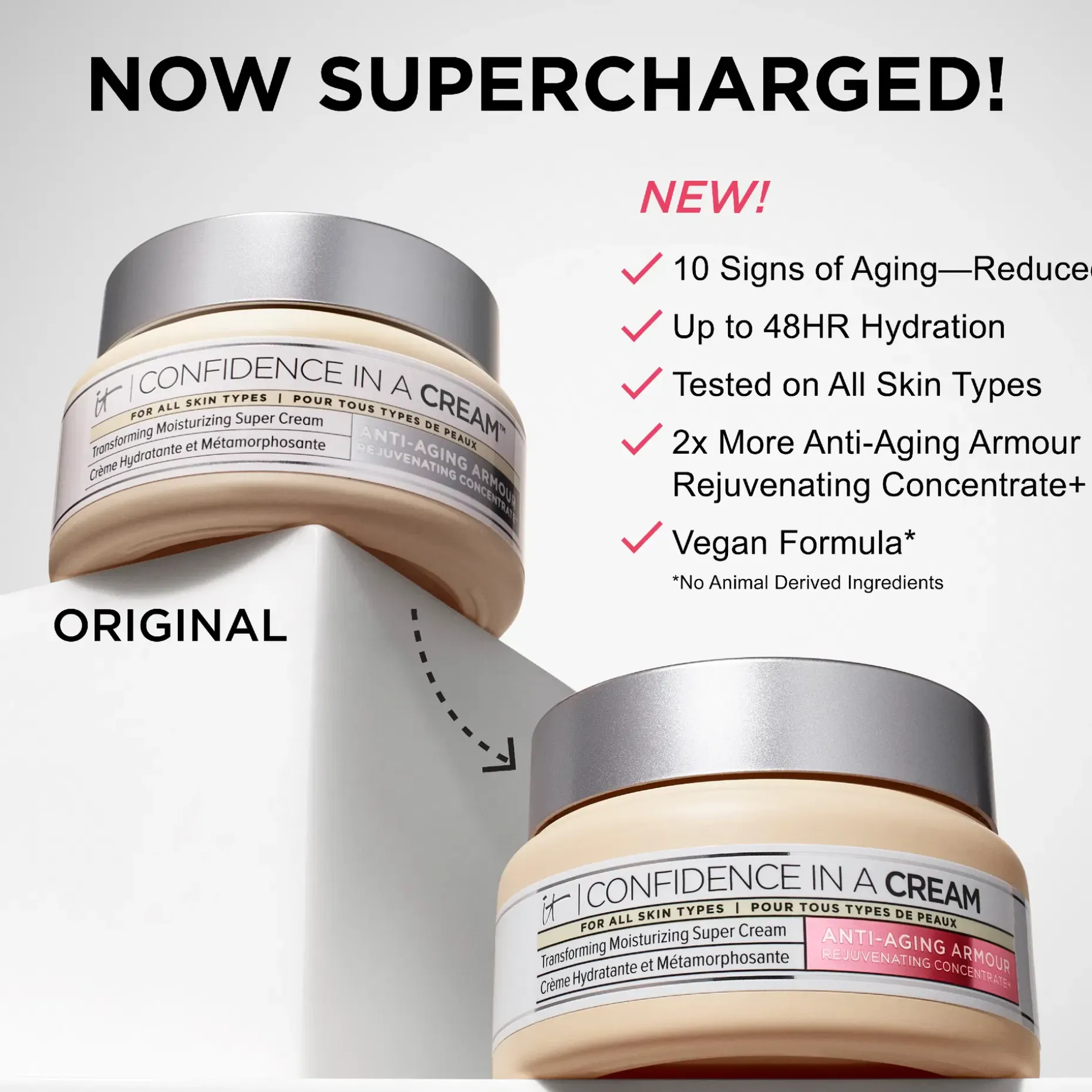IT Cosmetics Confidence in a Cream Supercharged päivävoide 60 ml