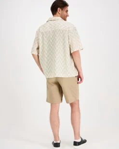 J.Lindeberg Ellis stacked bridge print shirt kauluspaita