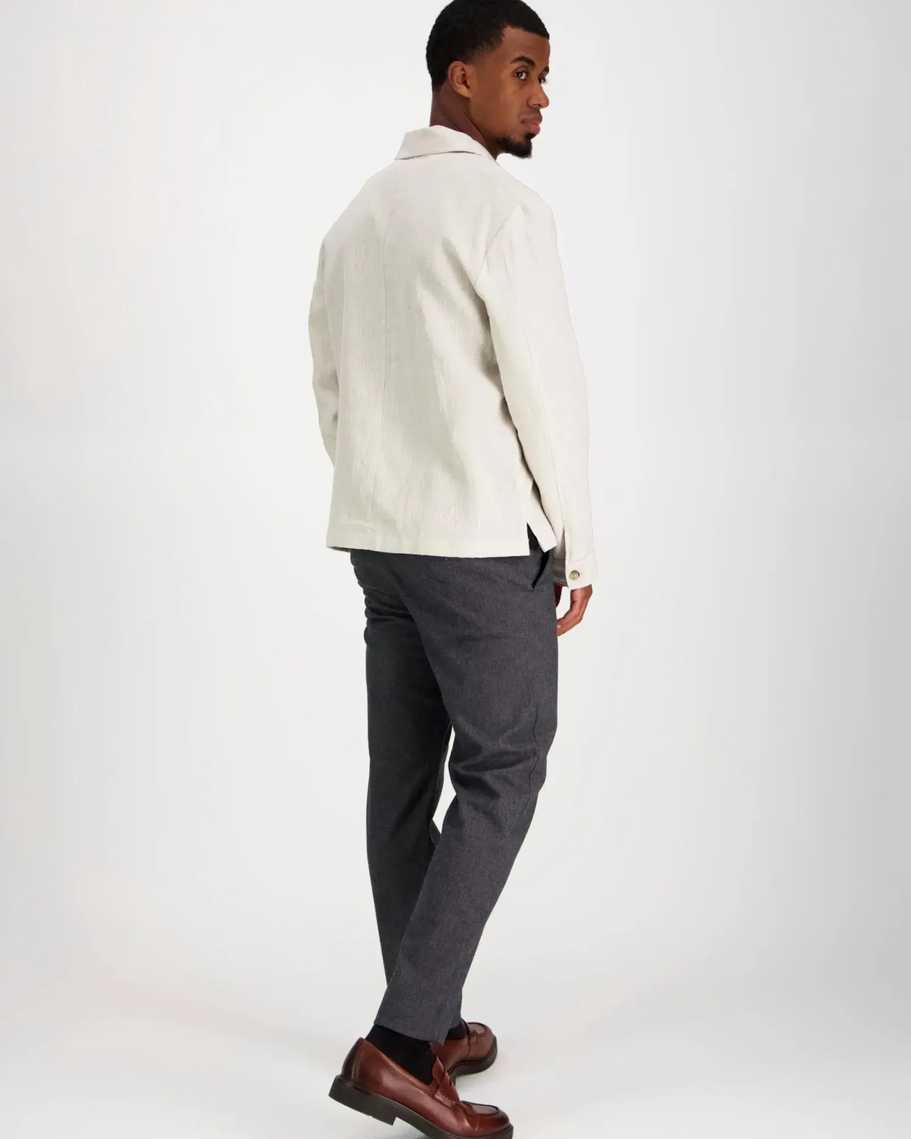 J.Lindeberg Julius drape linen overshirt paitatakki