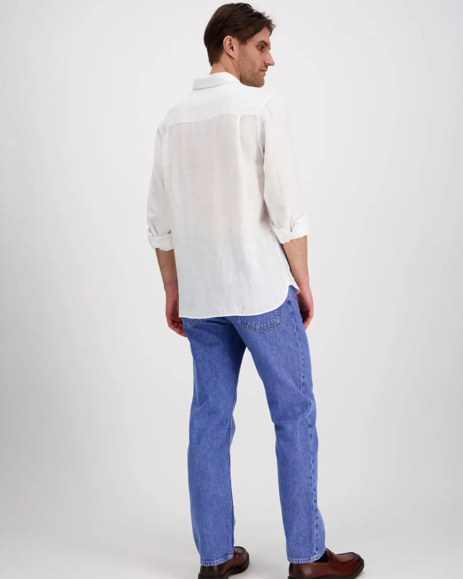 J.Lindeberg Reg LS Clean Linen Shirt kauluspaita