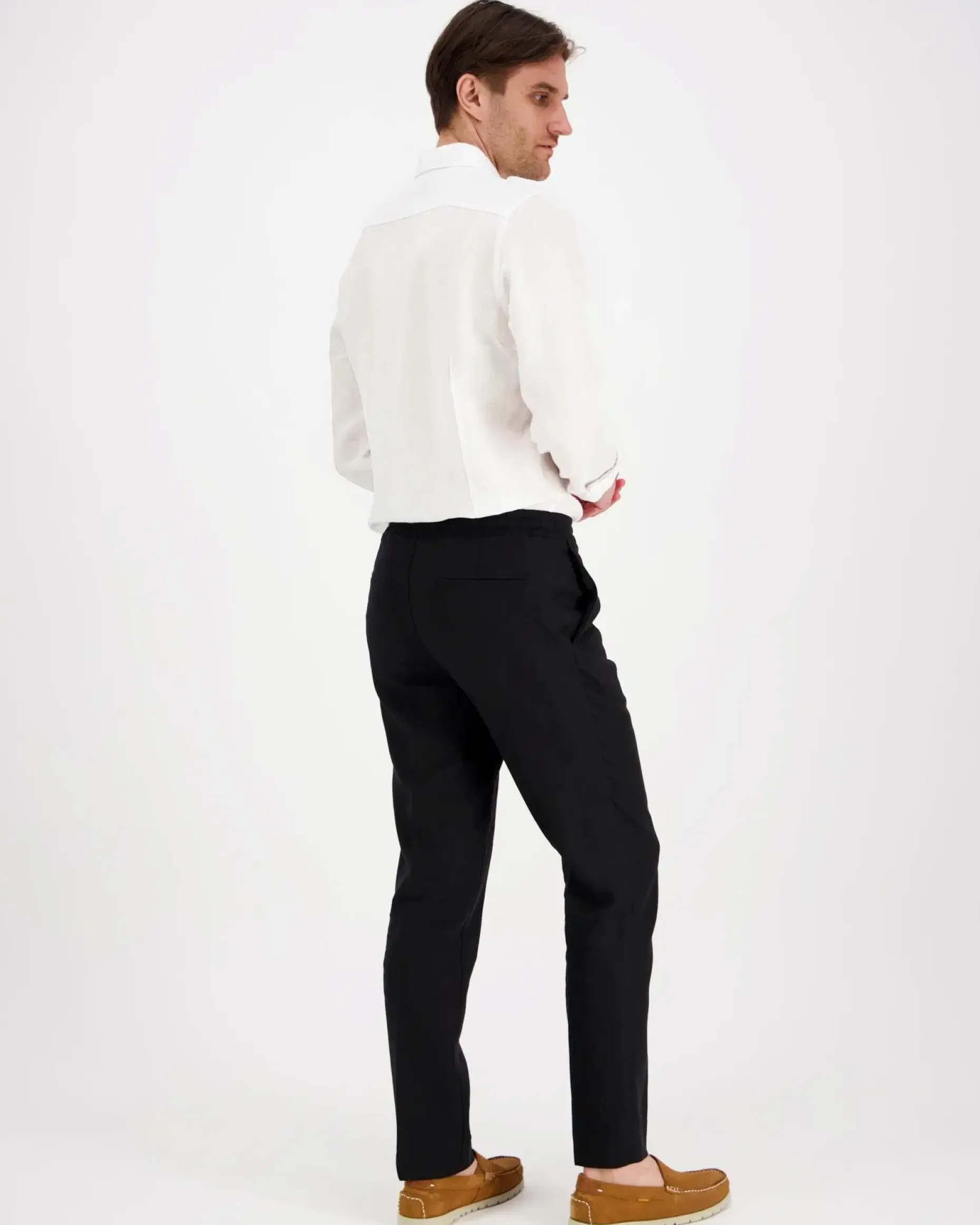 J.Lindeberg Soren draped Linen Pants housut