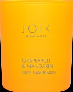 JOIK Home & SPA Tuoksukynttilä Grapefruit & Mandarin puukannella