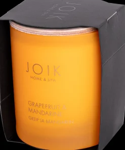 JOIK Home & SPA Tuoksukynttilä Grapefruit & Mandarin puukannella