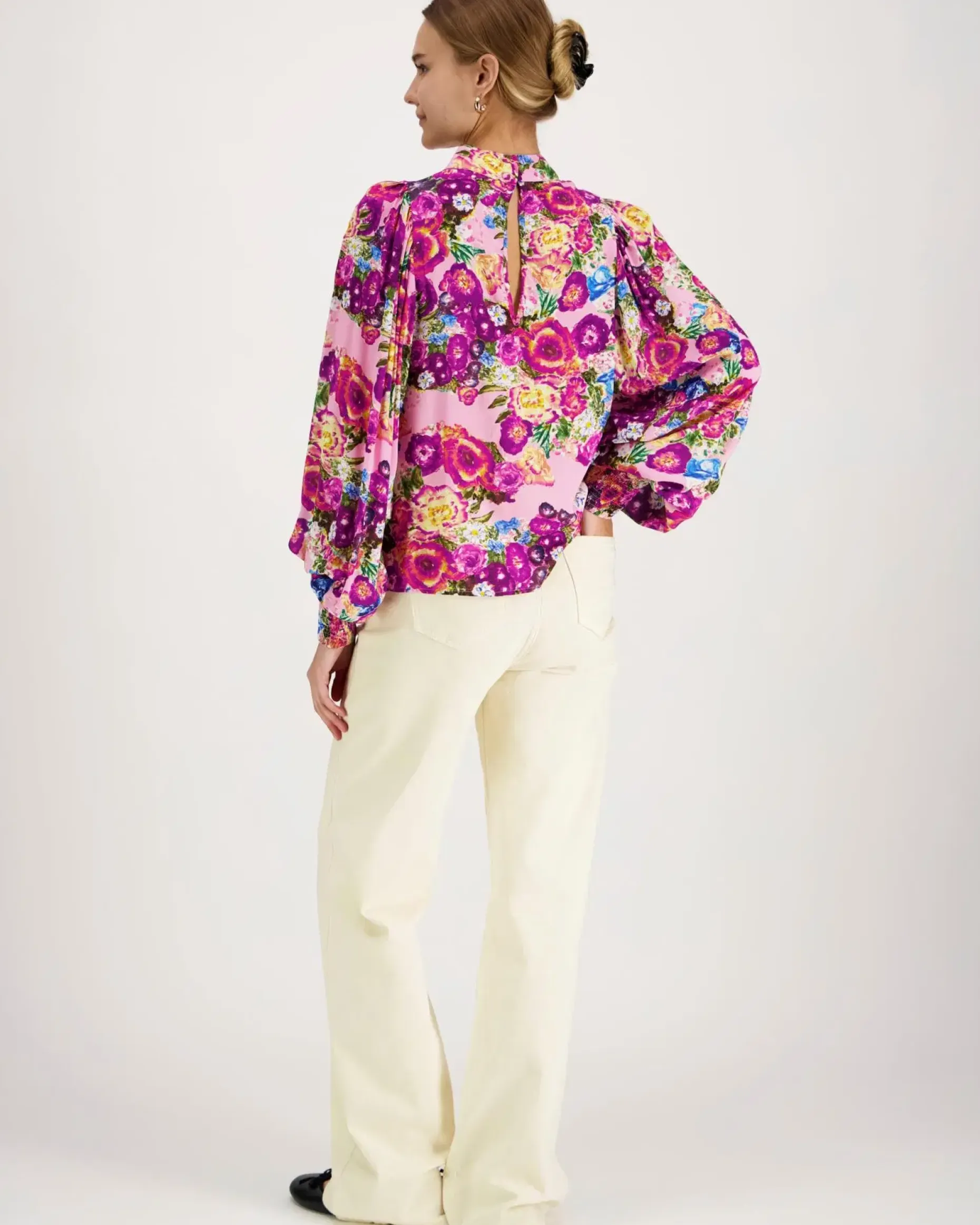 Kaiko Pink Marigold Puff pusero