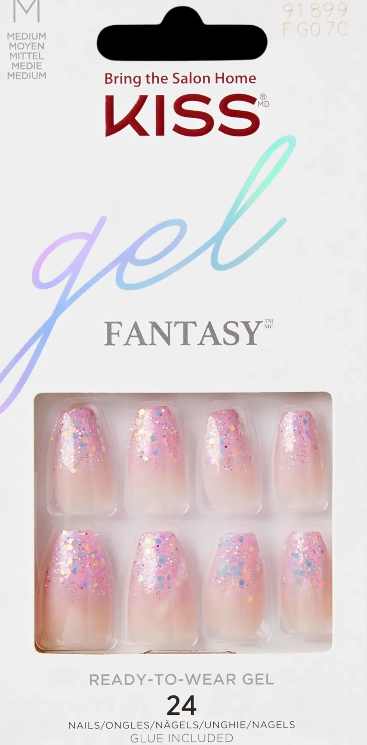 Kiss Gel Fantasy kynnet Winter Sparks 20kpl