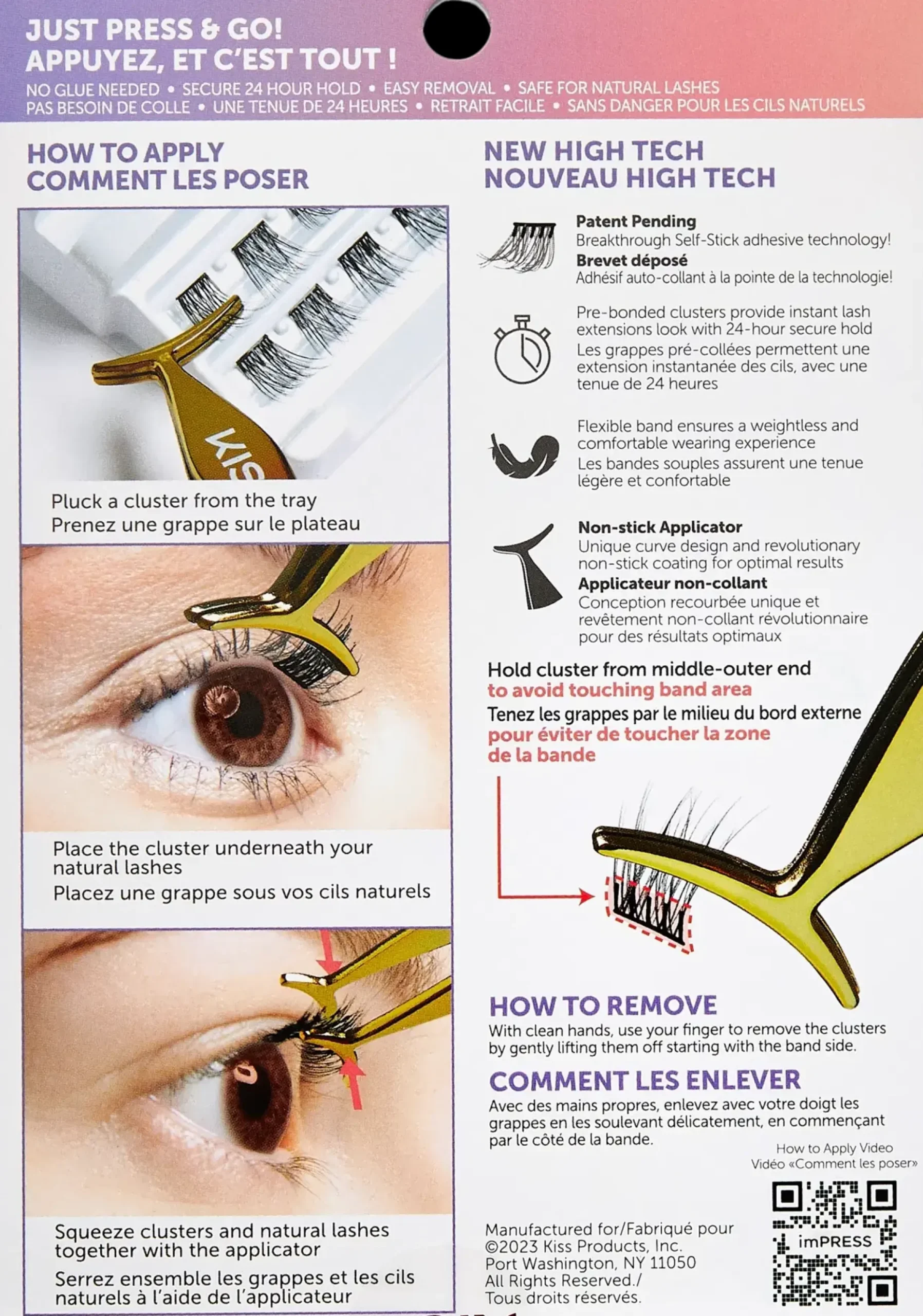 Kiss imPRESS Press-on ripsitupsut - Natural 20kpl