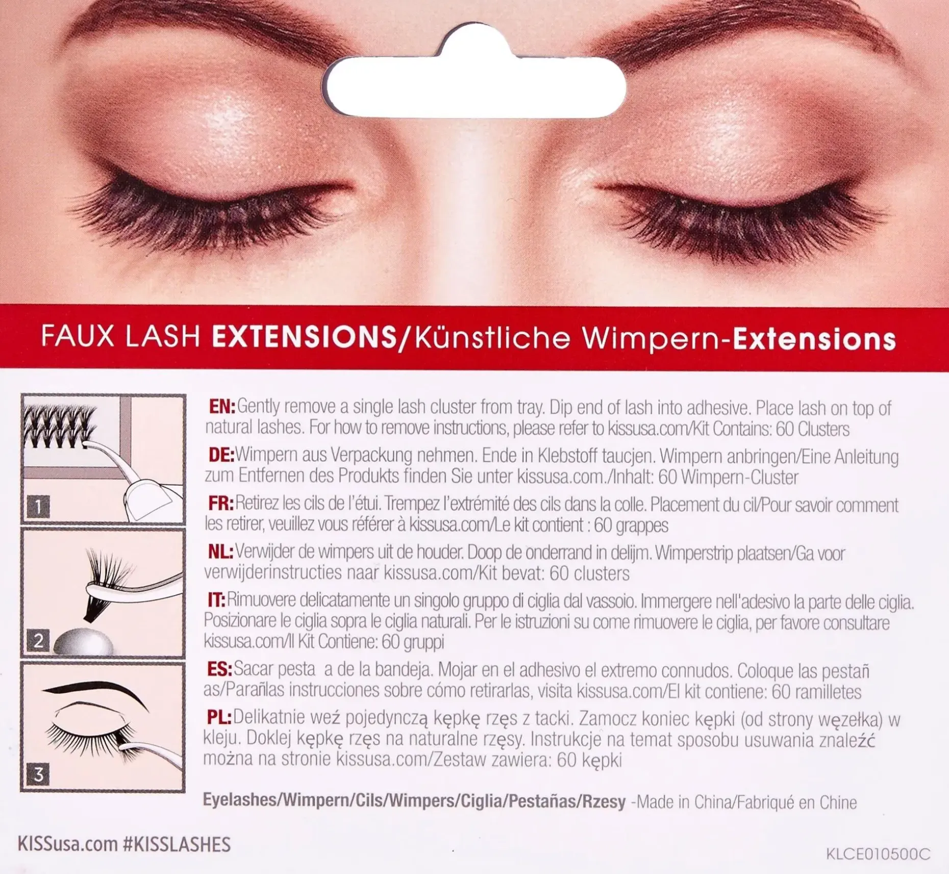 Kiss Lash Couture Faux ripsienpidennys 60 tupsua