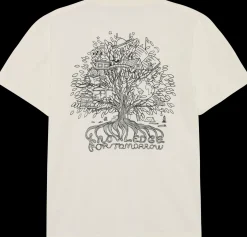 Knowledge cotton apparel Big owl print tee t-paita
