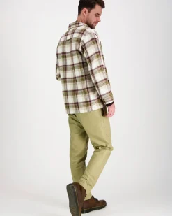 Knowledge cotton apparel Organic Cotton Flannel Overshirt GOTS paitatakki
