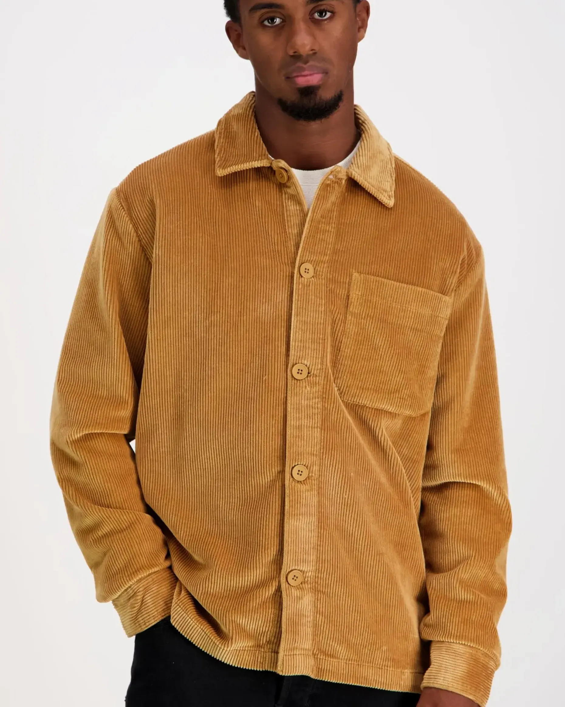 Knowledge cotton apparel Organic Cotton Corduroy Overshirt GOTS paitatakki