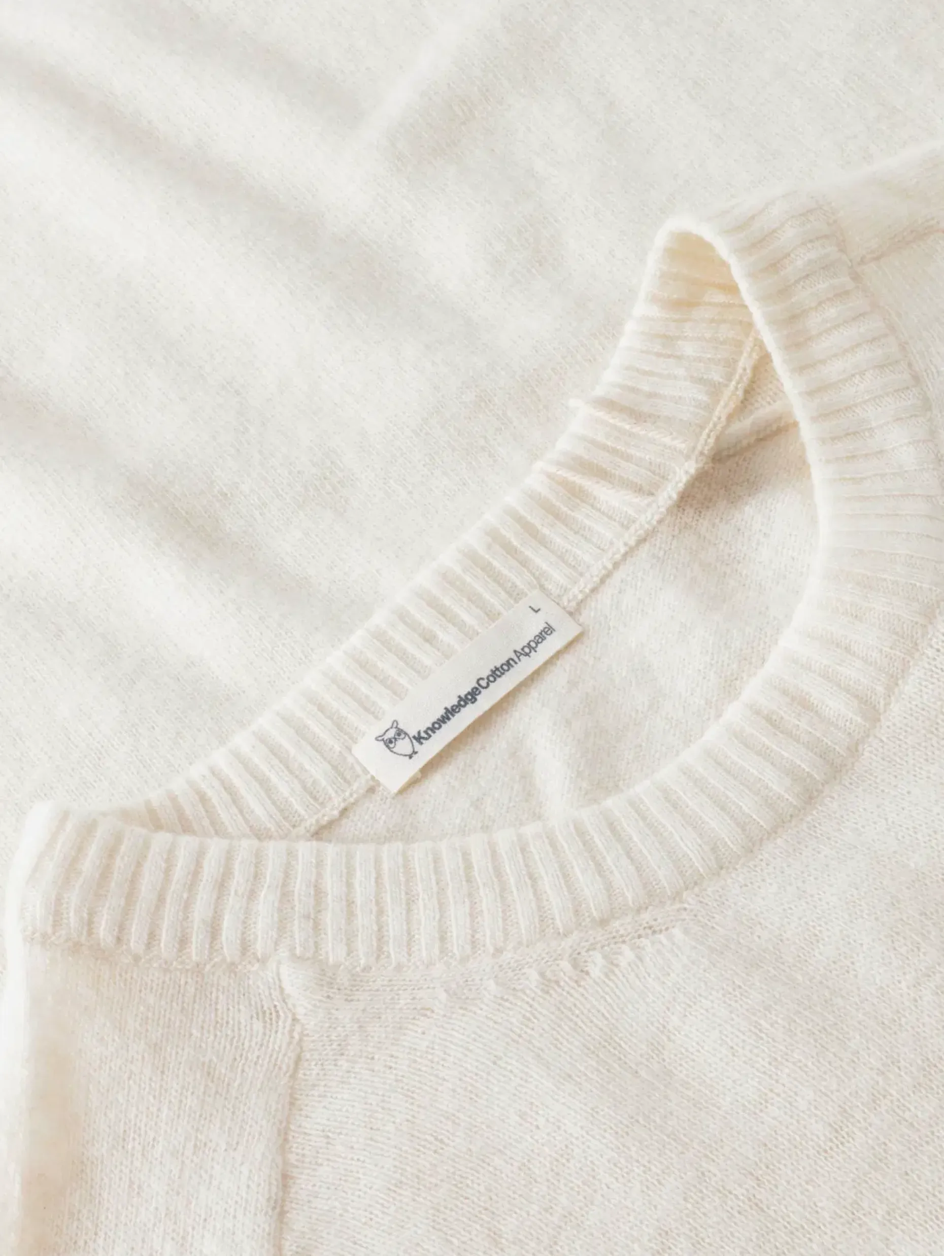 Knowledge cotton apparel Lambswool Crew Neck RWS neule
