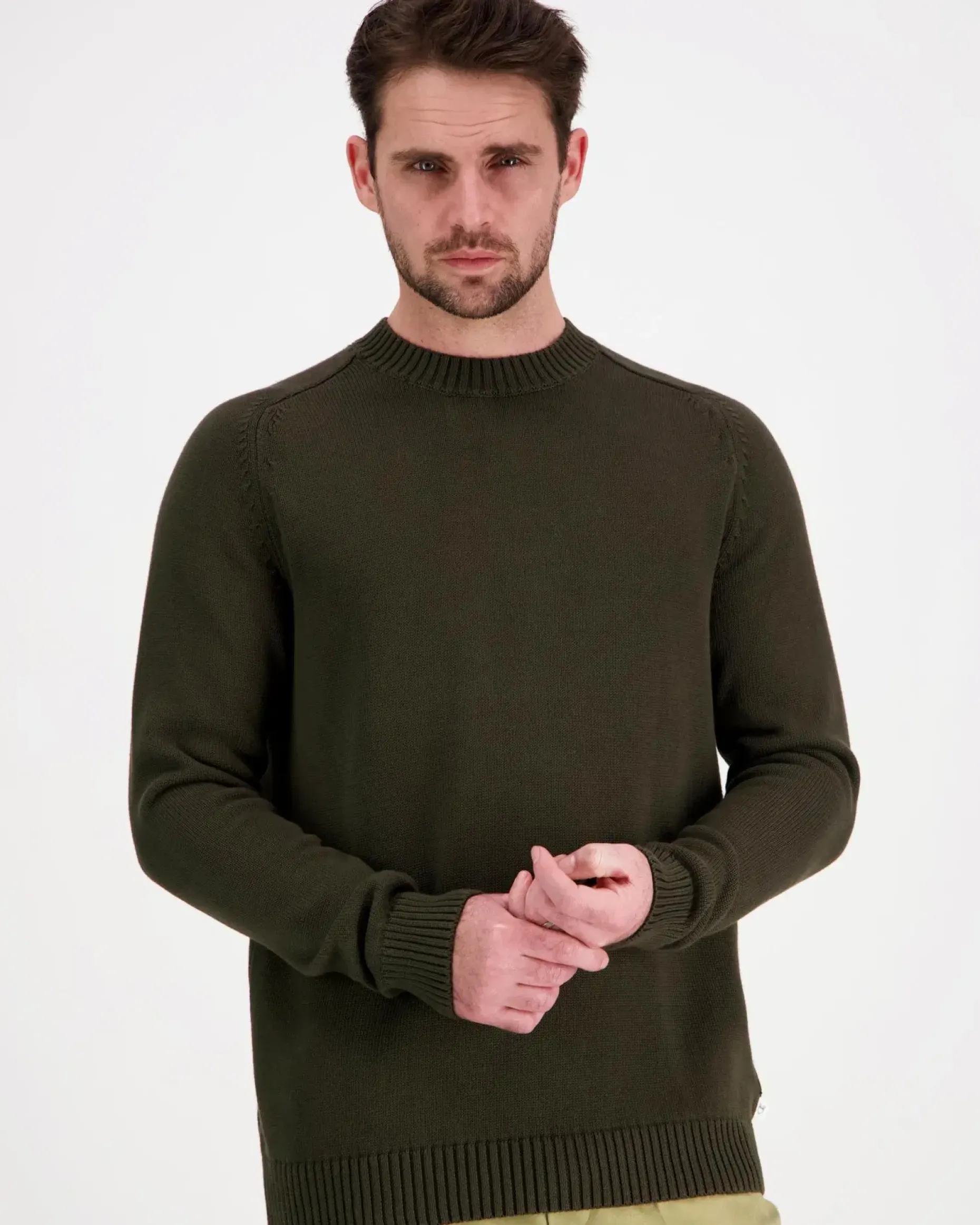 Knowledge cotton apparel Plain knitted crew neck - GOTS/Vegan neule