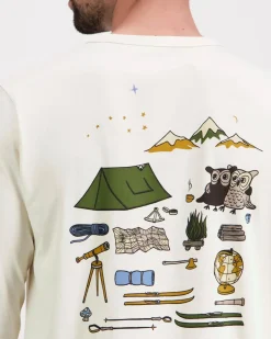 Knowledge cotton apparel Organic Cotton Long sleeved T-shirt GOTS pitkähihainen t-paita