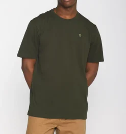 Knowledge Cotton Apparel Loke badge t-paita