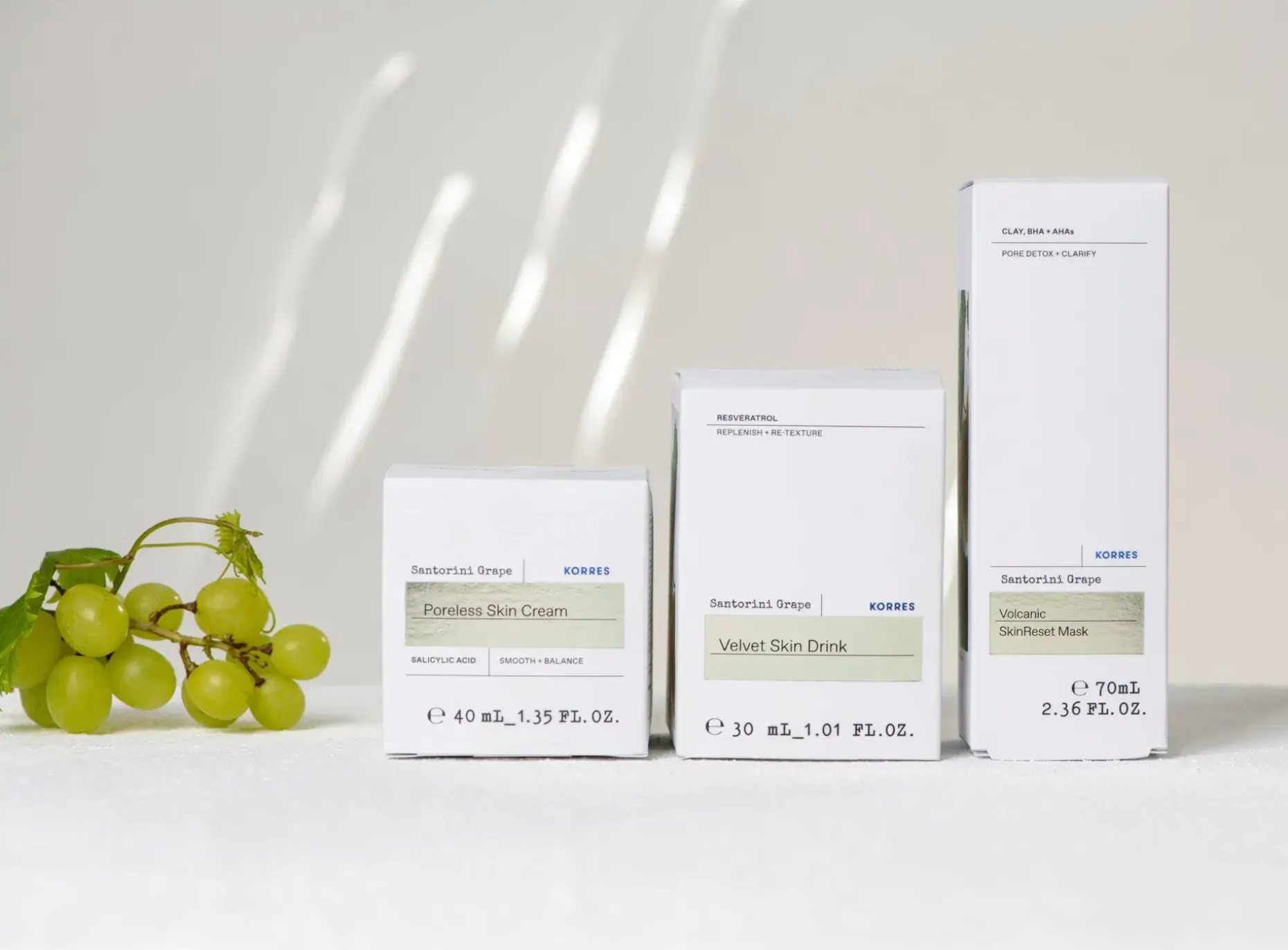 KORRES Santorini Grape Poreless Skin Cream geelivoide 40ml