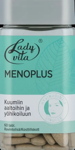 Ladyvita Menoplus ravintolisä Puna-apila-humala-vitamiinitabletti 60 tabl