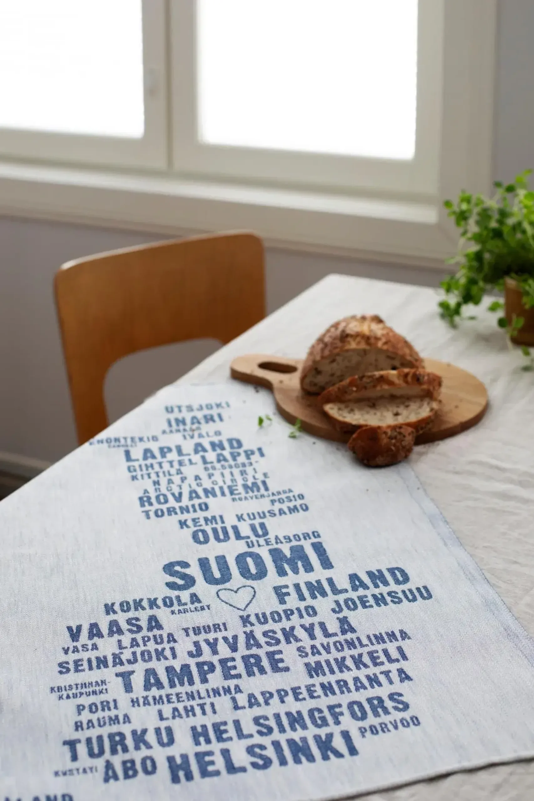Lapuan Kankurit My Finland pyyhe 46x70cm valko-mustikka