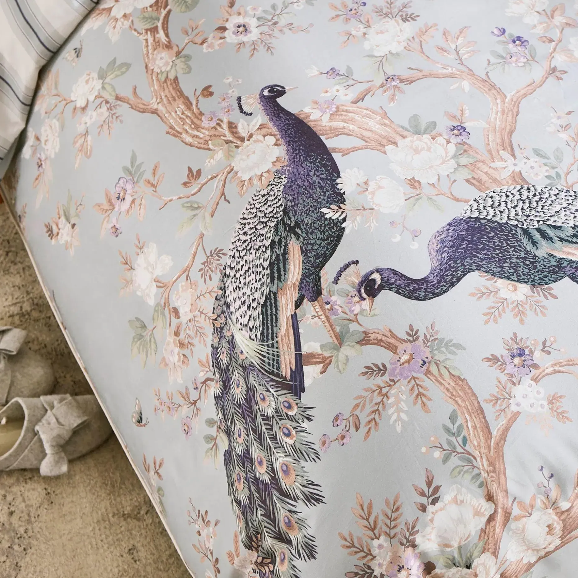 Laura Ashley Belvedere tuplapussilakasetti 230x220 + 2kpl 50x60cm duck egg