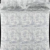 Laura Ashley Braysmith Toile satiinipussilakanasetti 150x210+50x60cm harmaa