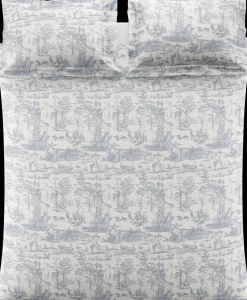 Laura Ashley Braysmith Toile satiinipussilakanasetti 150x210+50x60cm harmaa