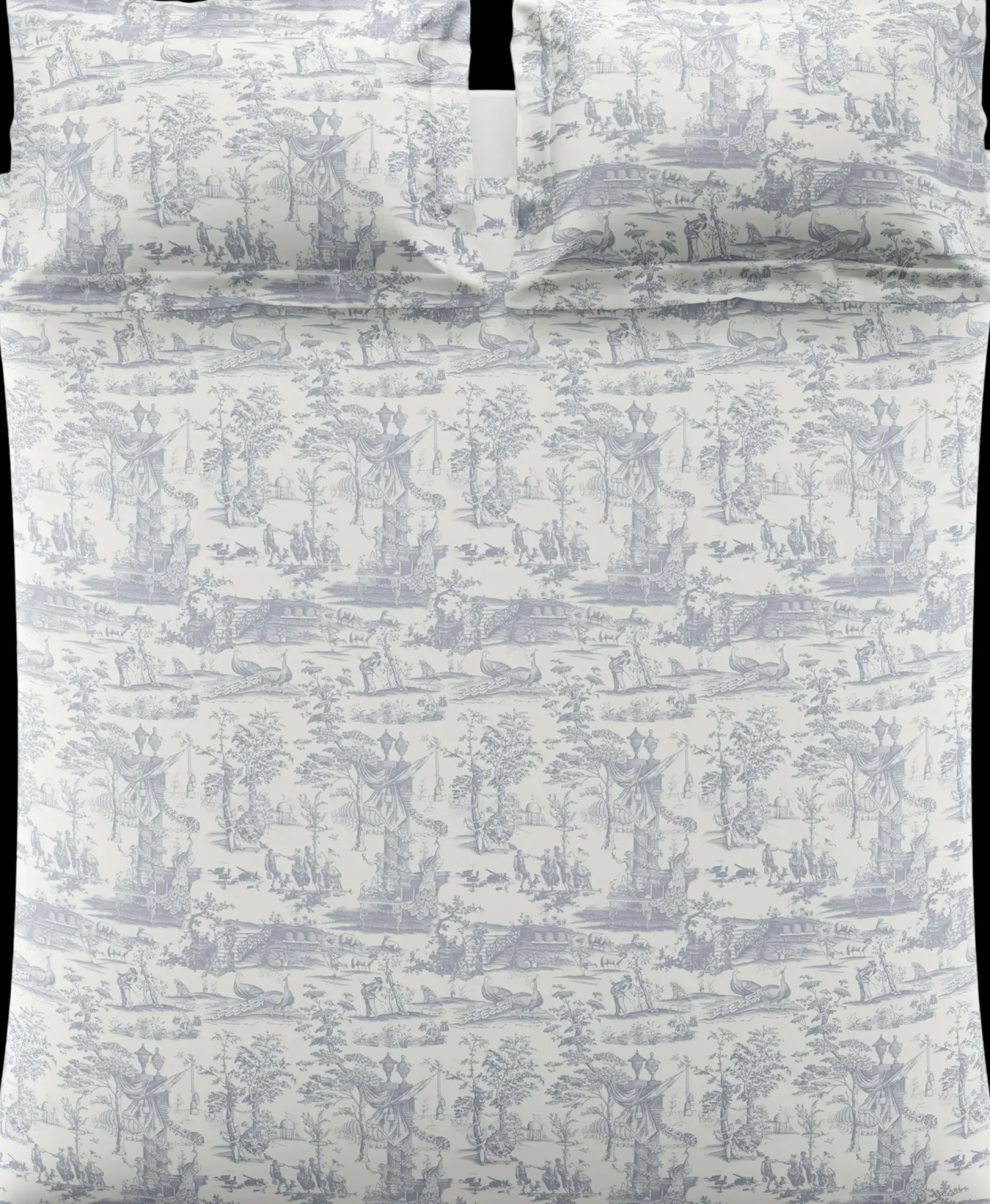 Laura Ashley Braysmith Toile satiinipussilakanasetti 150x210+50x60cm harmaa