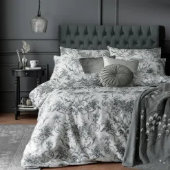 Laura Ashley Tuileries tyynyliina 50x60cm charcoal