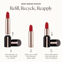 Laura Mercier Caviar Smoothing Matte Lipstick Refill mattahuulipunan täyttöpakkaus 3,8 g