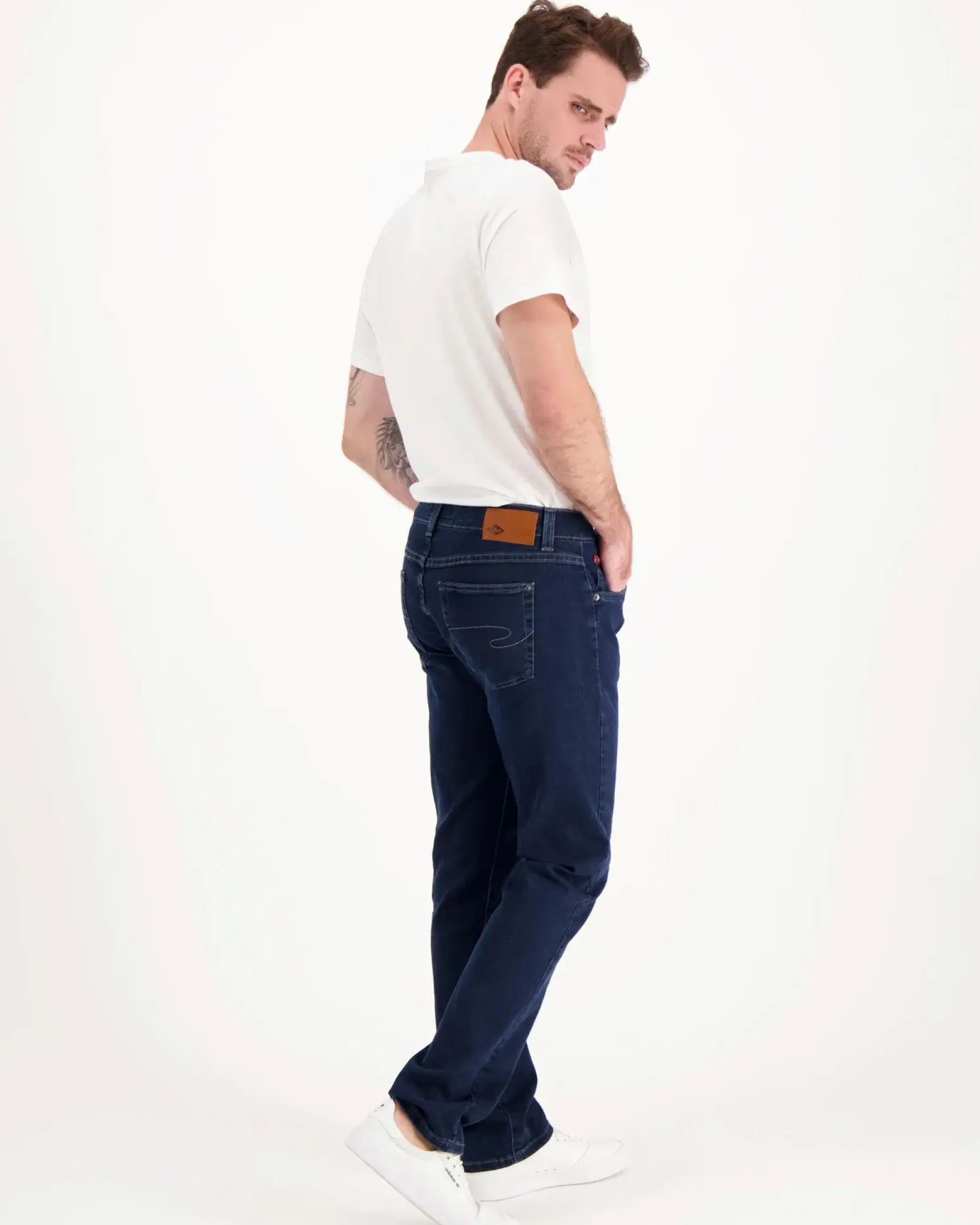 Lee Cooper LC 10 8055 Straight fit Tumman sininen Miesten farkut